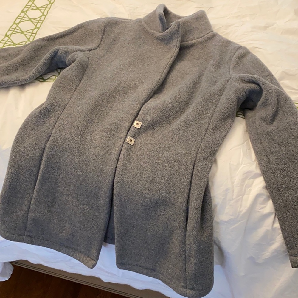 Dudley Stephens Grey Fleece Blazer, Size S